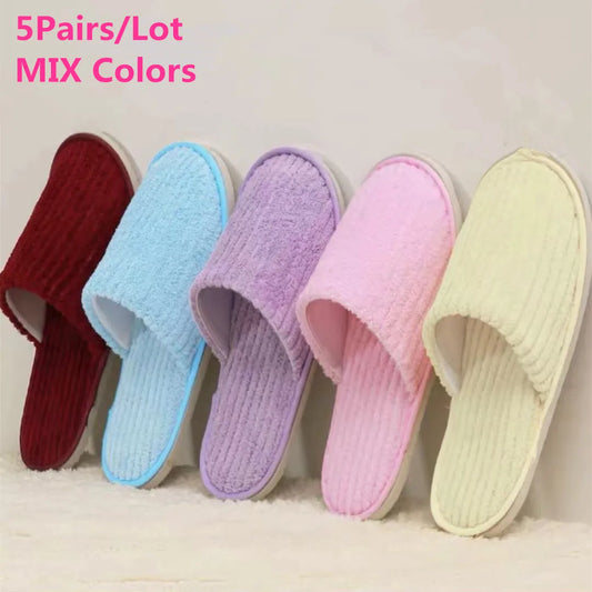 Unisex Cotton Slippers for Home, Travel, and SPA