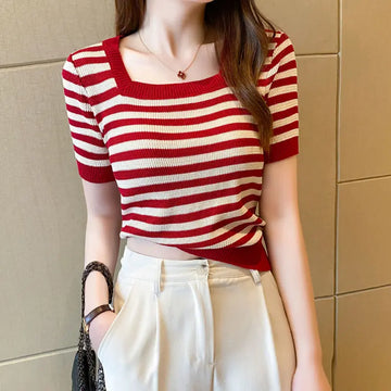 Casual Korean women’s summer T-shirts