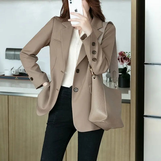 Women’s solid blazers and coats for spring/autumn