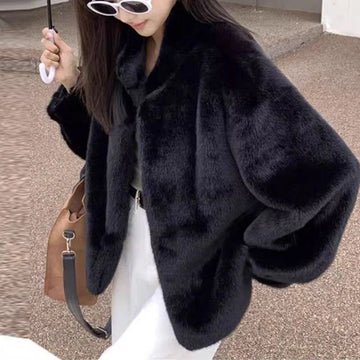 Women’s luxury mink fur coat