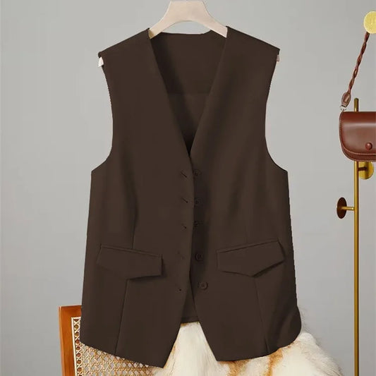 Women’s Vest – Sleeveless Jacket with V-Neck