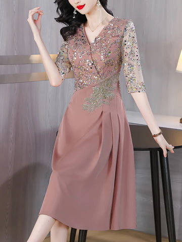 New Summer Sequin Dress – Luxury and Elegant for Weddings and Parties