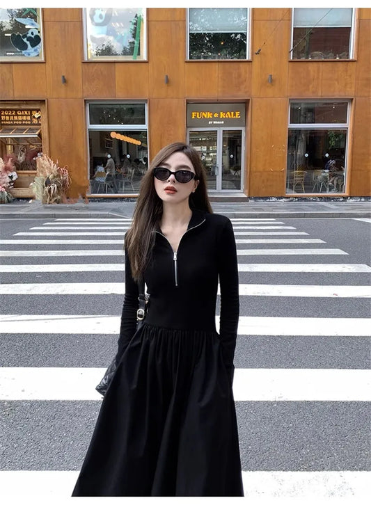 Women’s Knitted Dress – Long Dress